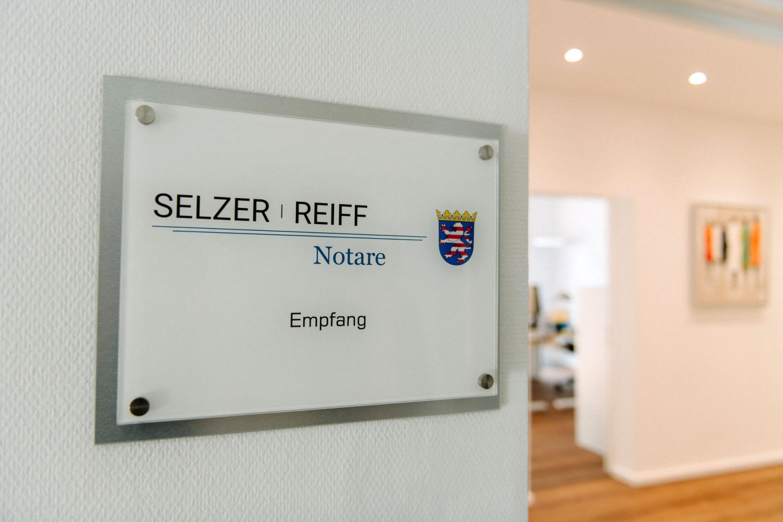 SELZER REIFF Notare, Frankfurt am Main - Firmenschild